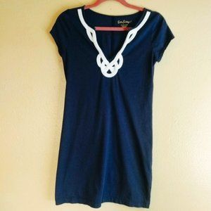 Lilly Pulitzer Brewster T-Shirt Dress Navy Small